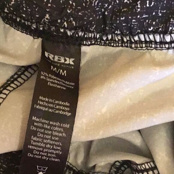 2 pair athletic shorts, both size medium, 1 blue, 1 black & white - Picture 12 of 12